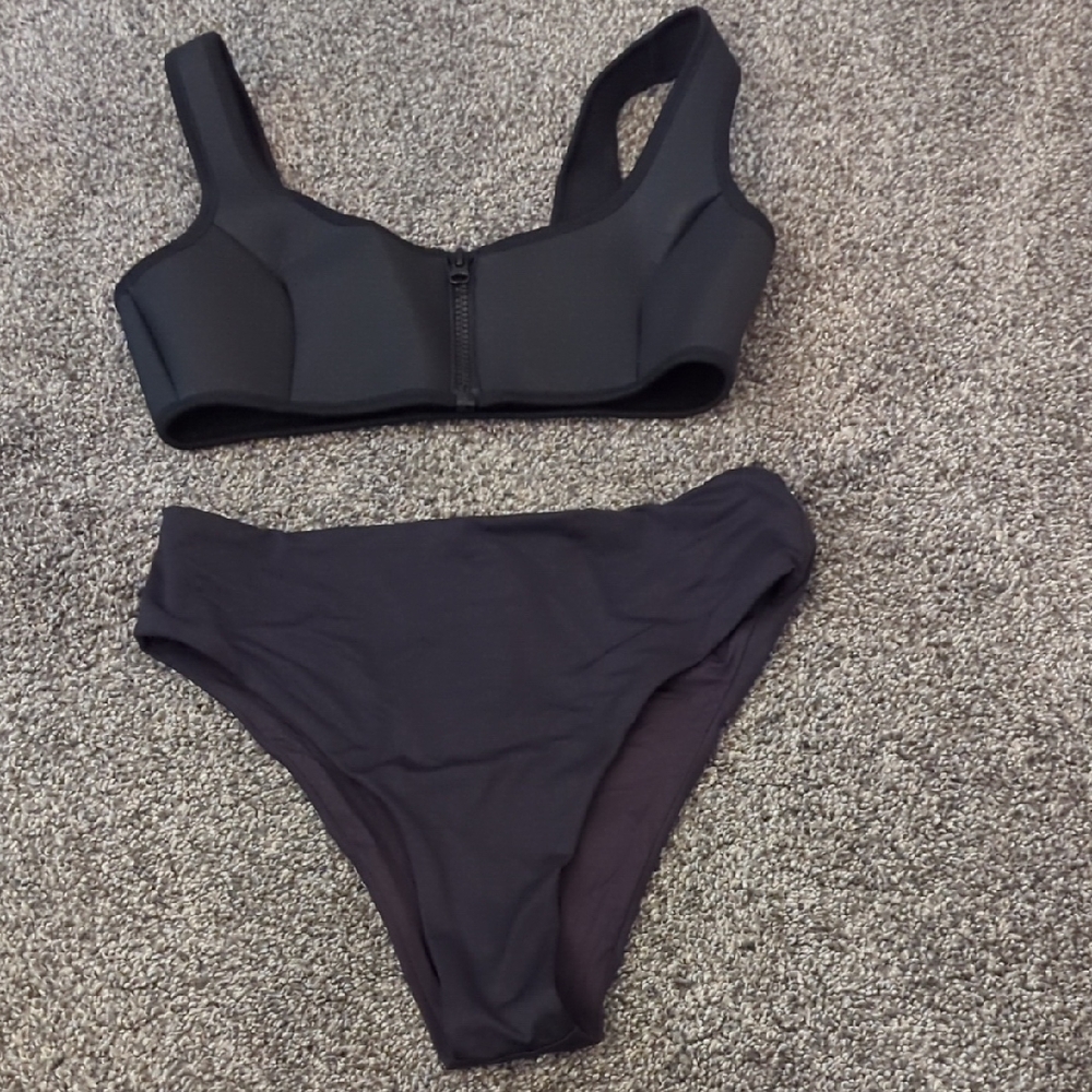 SKIMS Black Bikini Set Classic Swimwear